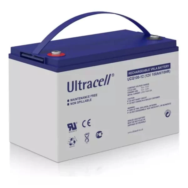 Batería Ultracell 100AH 12V Ciclo Profundo Solar/Eolíca