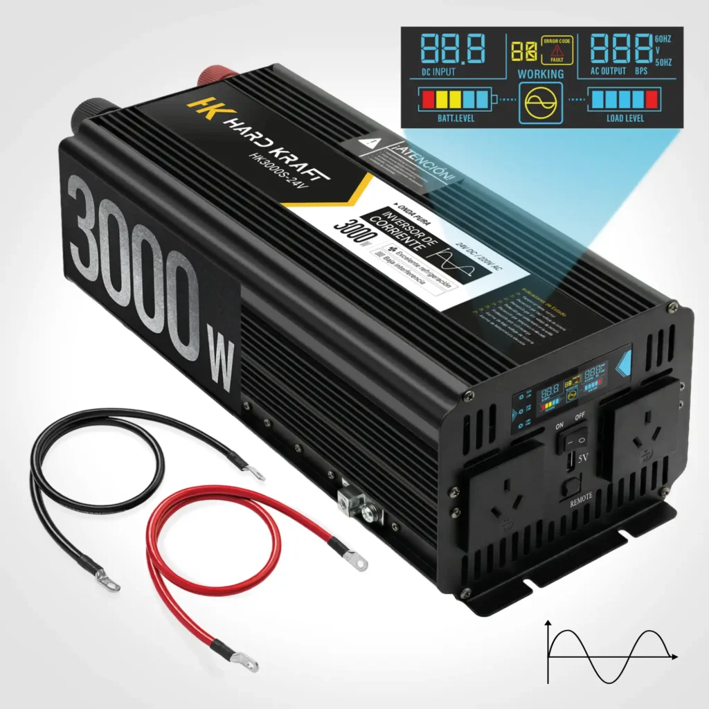 Inversor de Onda Pura Hardkraft 3000W 24V