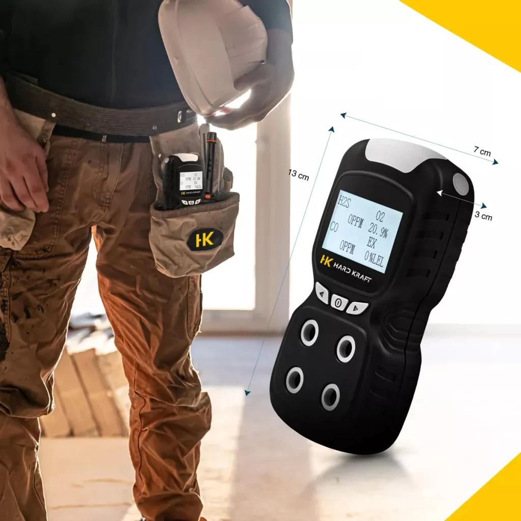 Detector Multigás Hardkraft GM246 4 en 1 CO H2S O2 EX