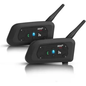 Combo 2 Intercomunicador V6pro Casco De Moto Bluetooth Ejeas