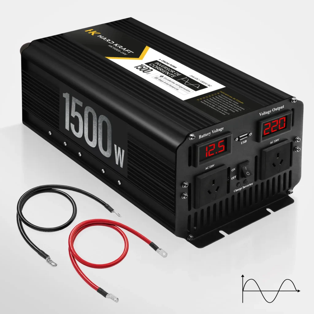 Inversor de Onda Pura Hardkraft 1500W 24V