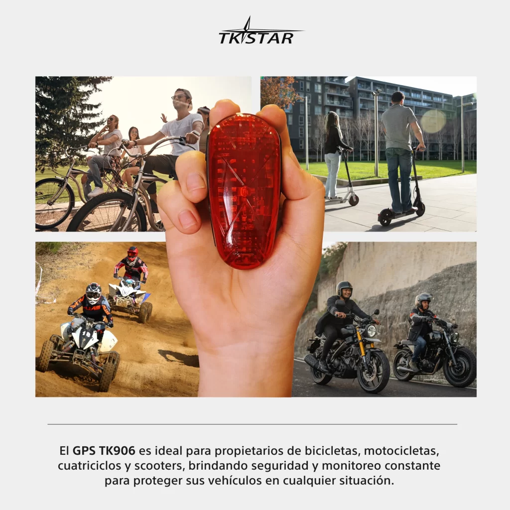 GPS Tracker Localizador 2G TK906 Seguimiento Bicicletas