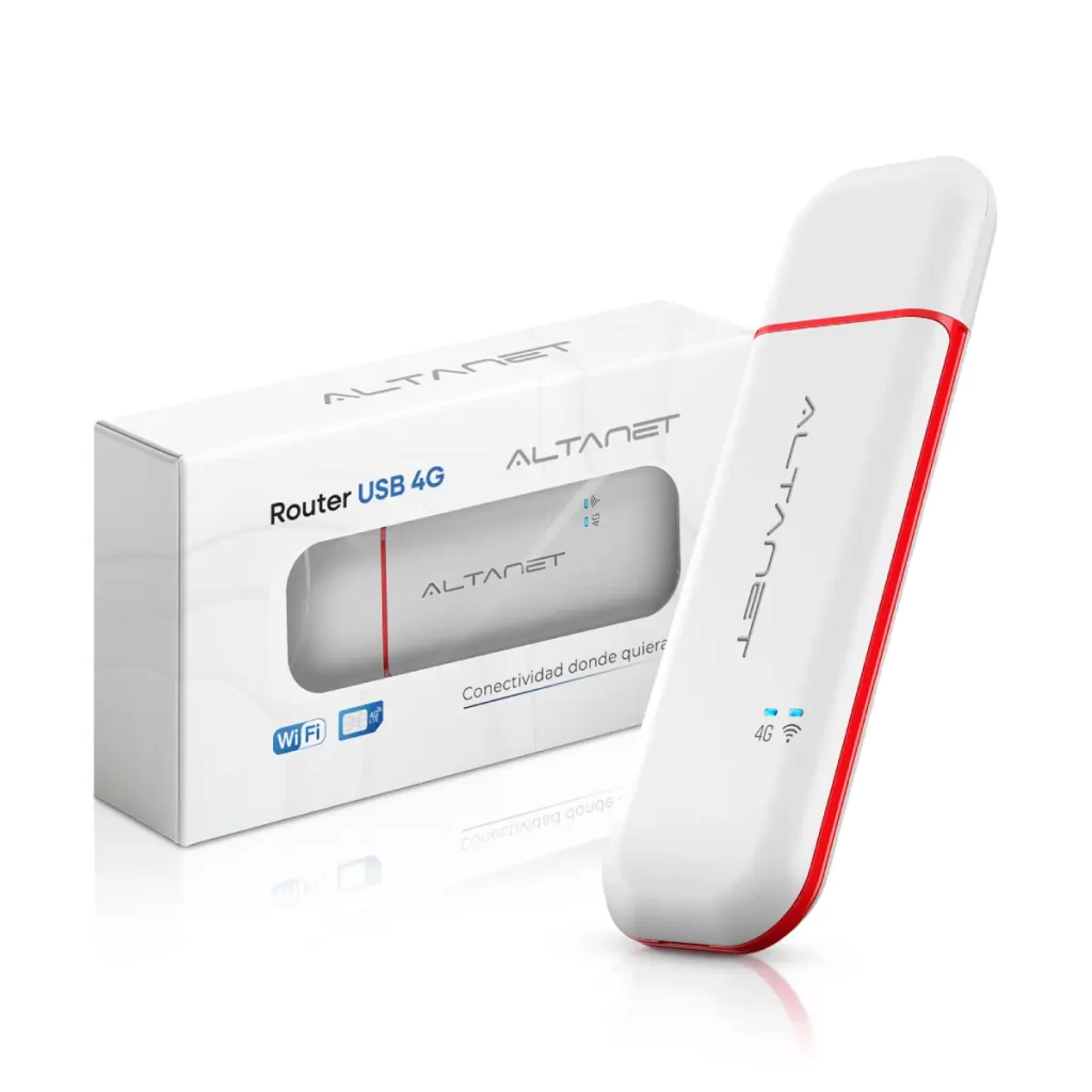 Módem Router Portátil USB 4G LTE Wi-Fi Blanco