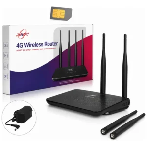 Módem Router Wi-Fi 4G AltaNet SMA ETH31 3Lan + 1Wan Negro
