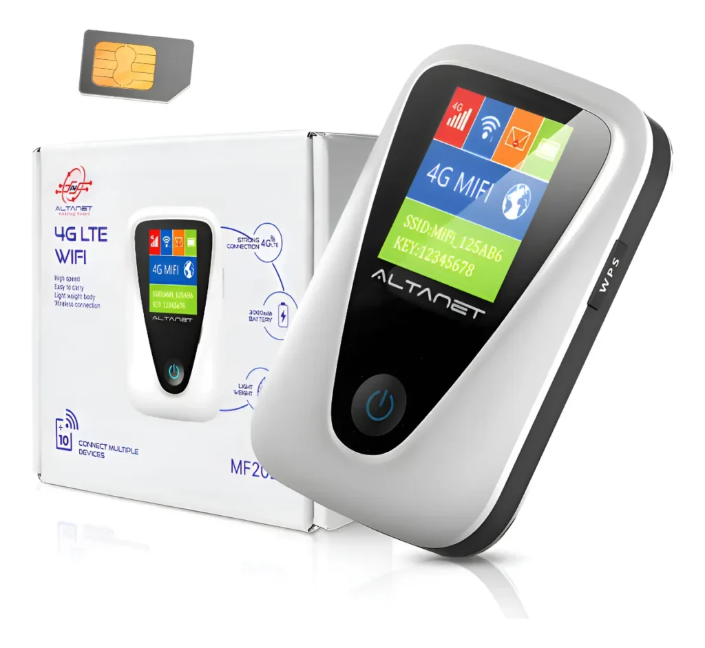 Módem Router Pórtatil 4G con Batería MF202 MIFI