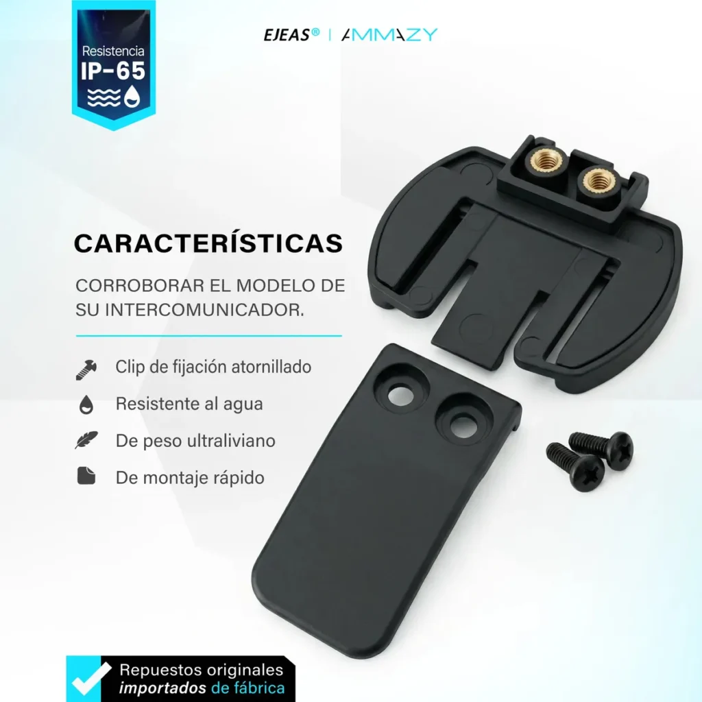 Clip de Sujeción para Intercomunicador Ejeas V4 y V6