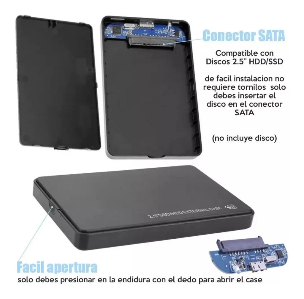 Carry Disk USB 3.0 para HDD y SSD 2.5"