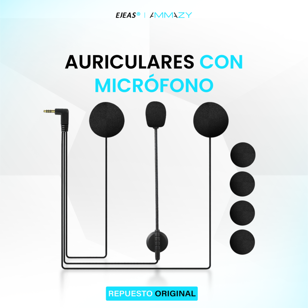 Kit auriculares con micrófono para Ejeas V4 y Ejeas V6