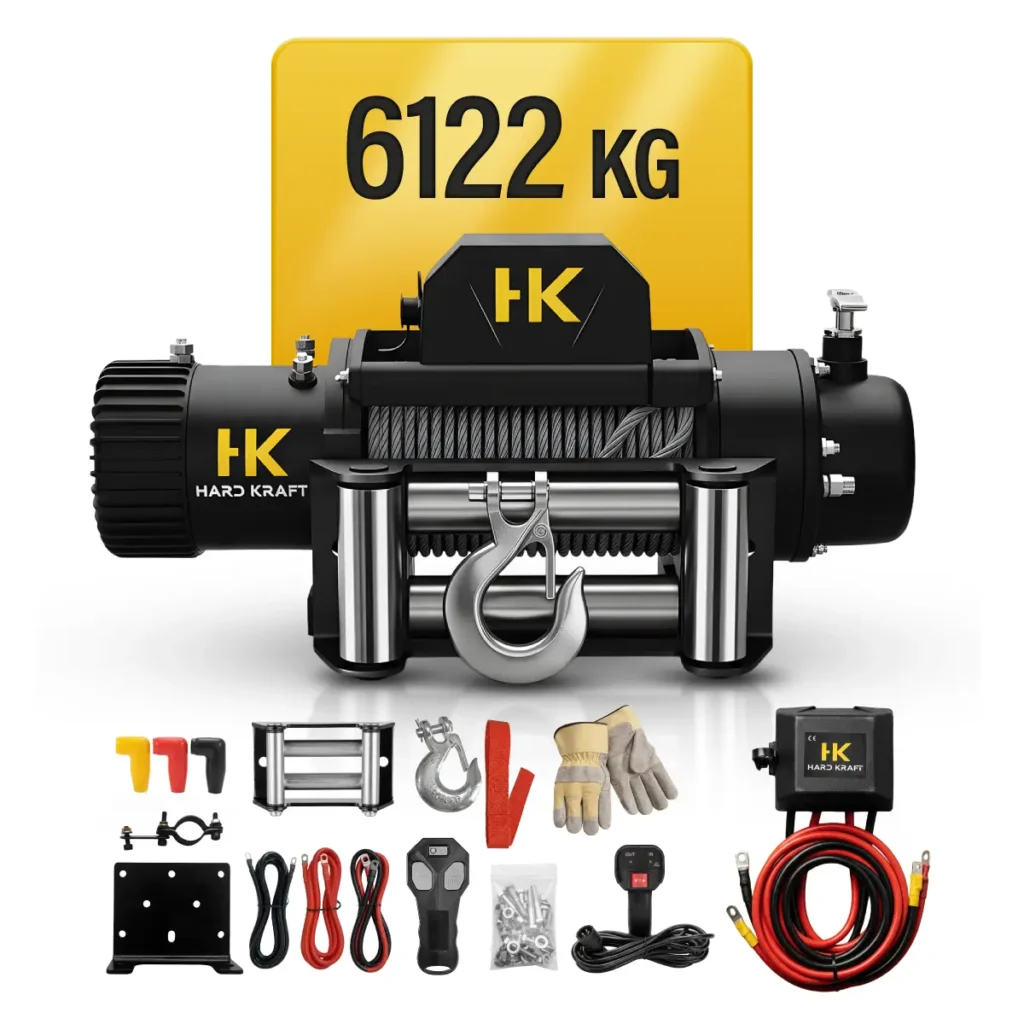 Malacate Eléctrico Hardkraft HK-DW13500 13500 lb 12V