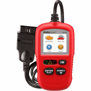 Escáner automotriz Autel AutoLink AL329 OBDII diagnóstico