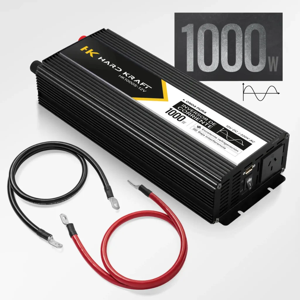 Inversor de Onda Pura Hardkraft 1000W 12V