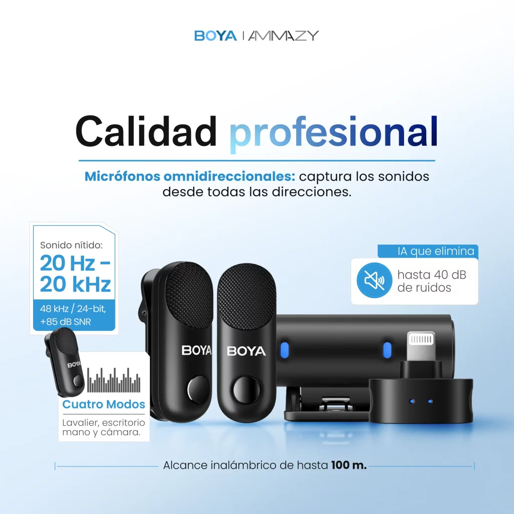 Micrófono Inalámbrico BOYA Magic 05 USB-C