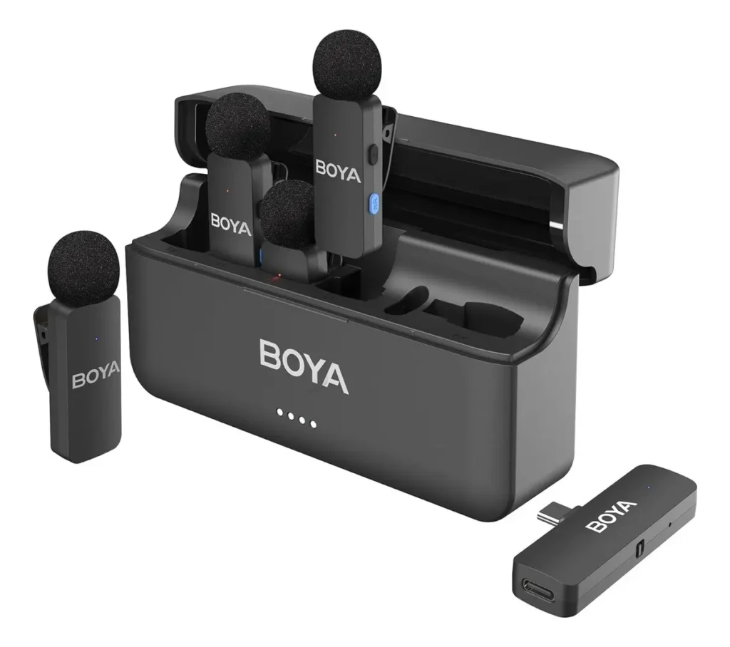 Micrófono Inalámbrico BOYA BY-V4U – 4 Canales - USB-C