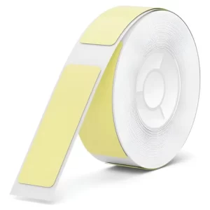 Rollo de etiquetas térmicas Niimbot 12x40mm color amarillo, waterproof y resistentes
