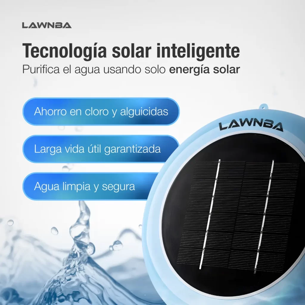 Ionizador Solar Boya Lawnba Anti‑Bacterias 100000L
