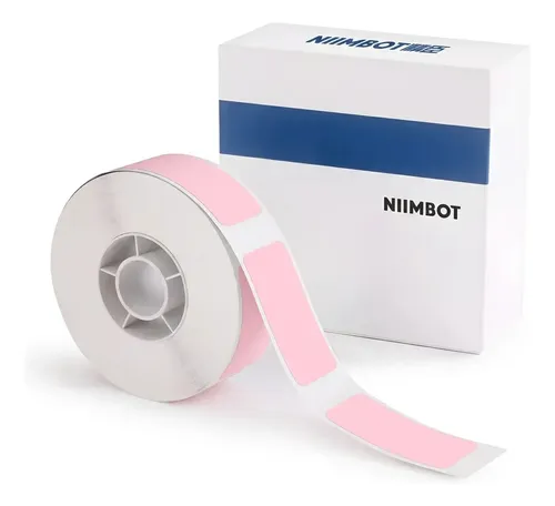 Etiquetas Rotuladora Impresora Termica 12x40mm Niimbot D110 Rosa