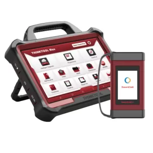 Escáner automotriz Thinkcar THINKTOOL MAX vista frontal con pantalla táctil de 10 pulgadas