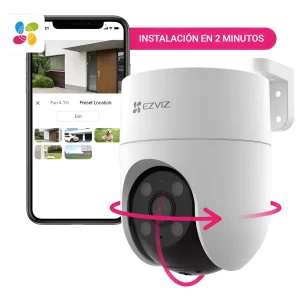 Cámara EZVIZ CS-H8C 1080p 360° con Sirena y Memoria 128 GB