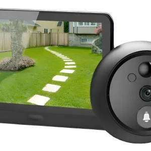Timbre con Mirilla EZVIZ HP4 1080p Pantalla 4.3″ Negro