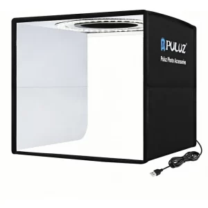 Caja de Luz LED Fotográfica Plegable 24×24 cm con 12 Fondos