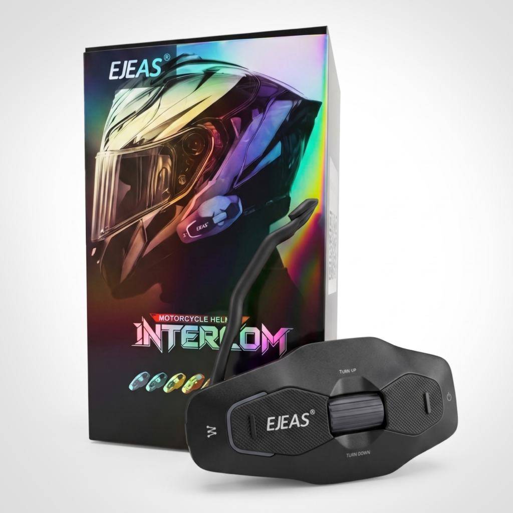 Intercomunicador para moto Ejeas X10 Plus Negro 5G 100 usuarios