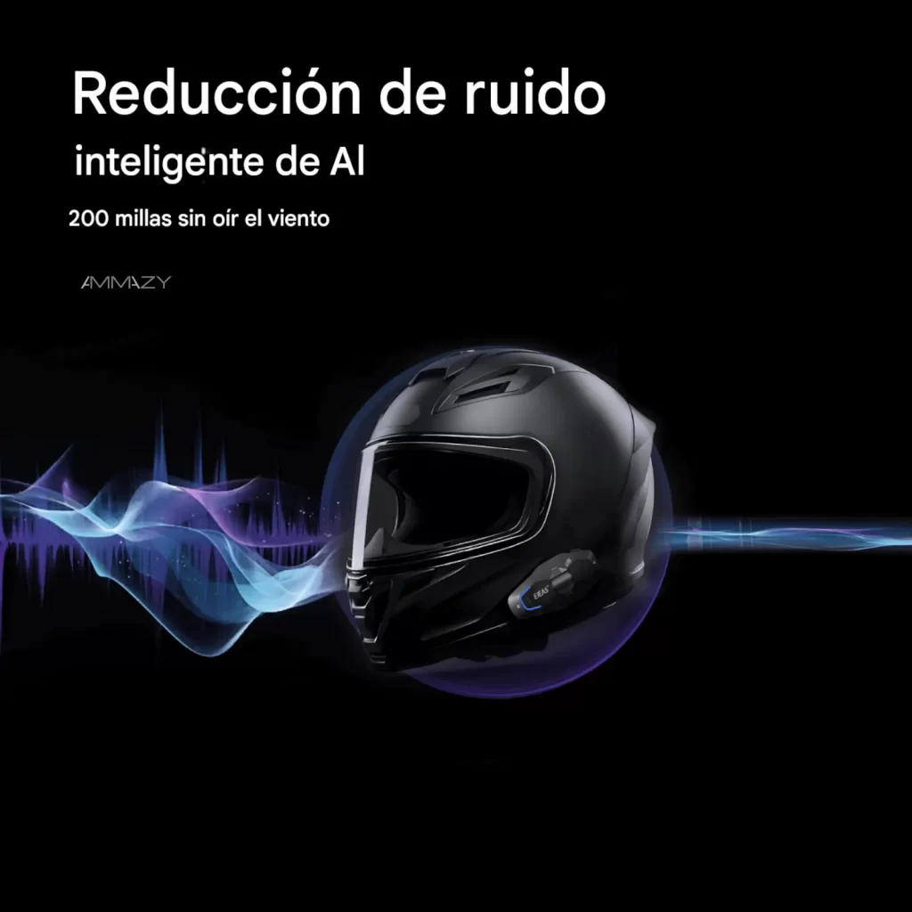 Intercomunicador para moto Ejeas X10 Plus Gris 5G 100 usuarios