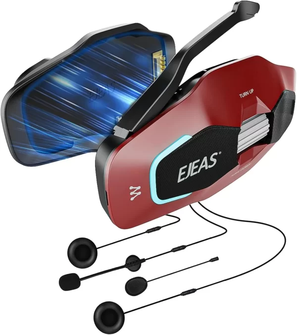 Intercomunicador Ejeas X10 Rojo Mesh 5G