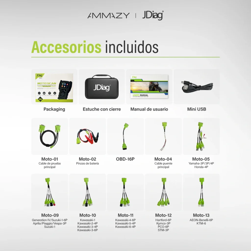 Scanner Universal Para Motos JDiag M100Pro