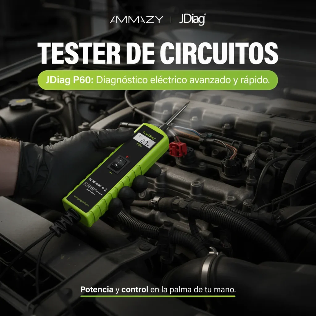 Escáner Eléctrico Automotriz P60 TopDiag