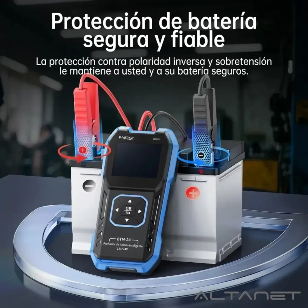 Probador de Batería 12V/24V 2000A FNIRSI BTM-24