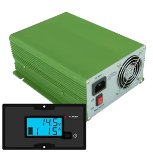 cargador automático 12V 30A con panel remoto