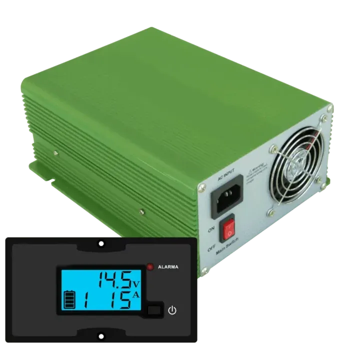 Cargador Automático Hardkraft 12V 30A con Panel Remoto