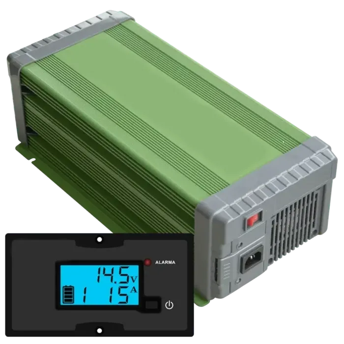 Cargador Automático 24V 45A 3 Etapas con Panel Remoto