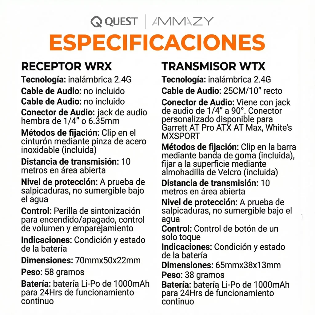 Kit Inalámbrico Quest WireFree Mate