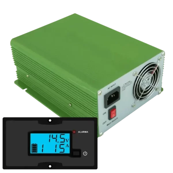 cargador automático 12V 60A con panel remoto