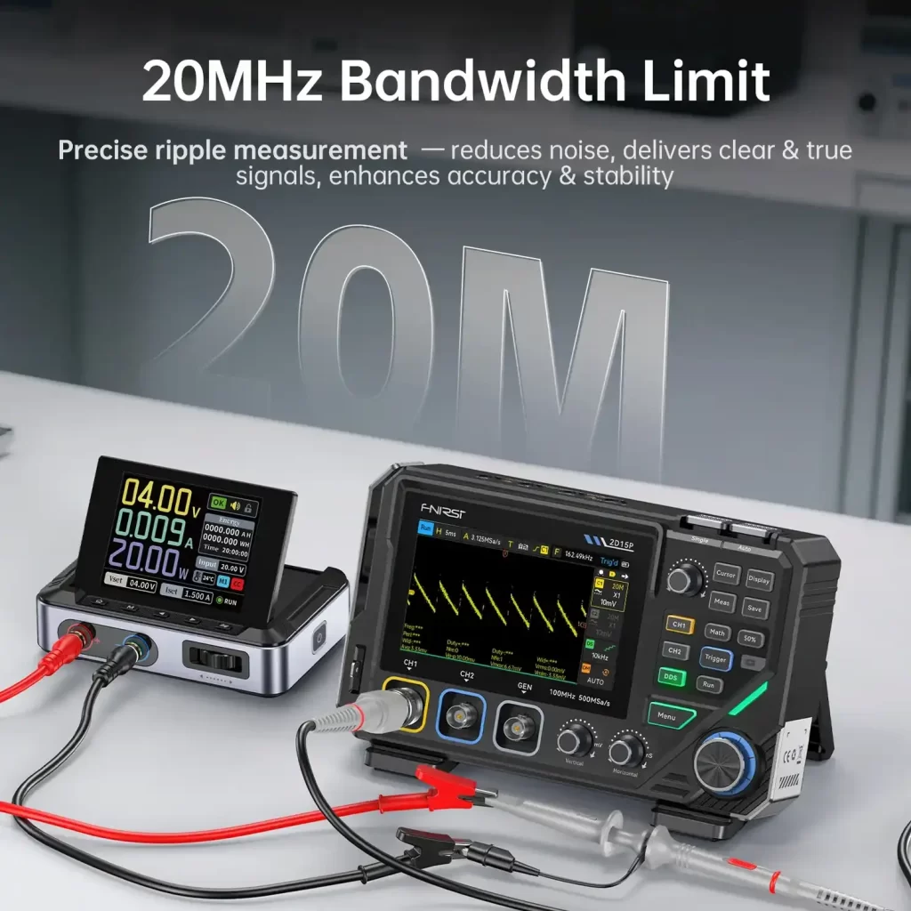 FNIRSI-2D15P Osciloscopio Digital 150MHz 2 Canales + Generador