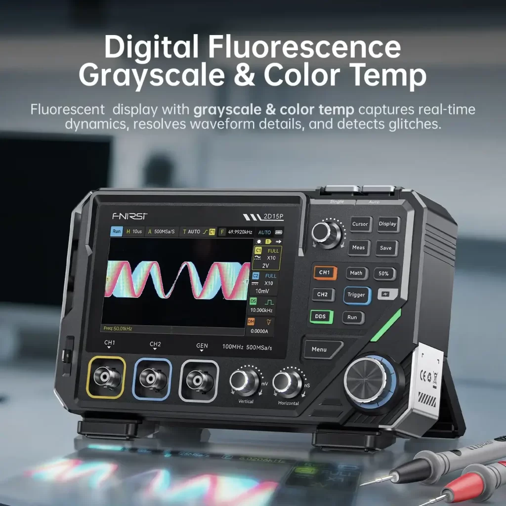 FNIRSI-2D15P Osciloscopio Digital 150MHz 2 Canales + Generador