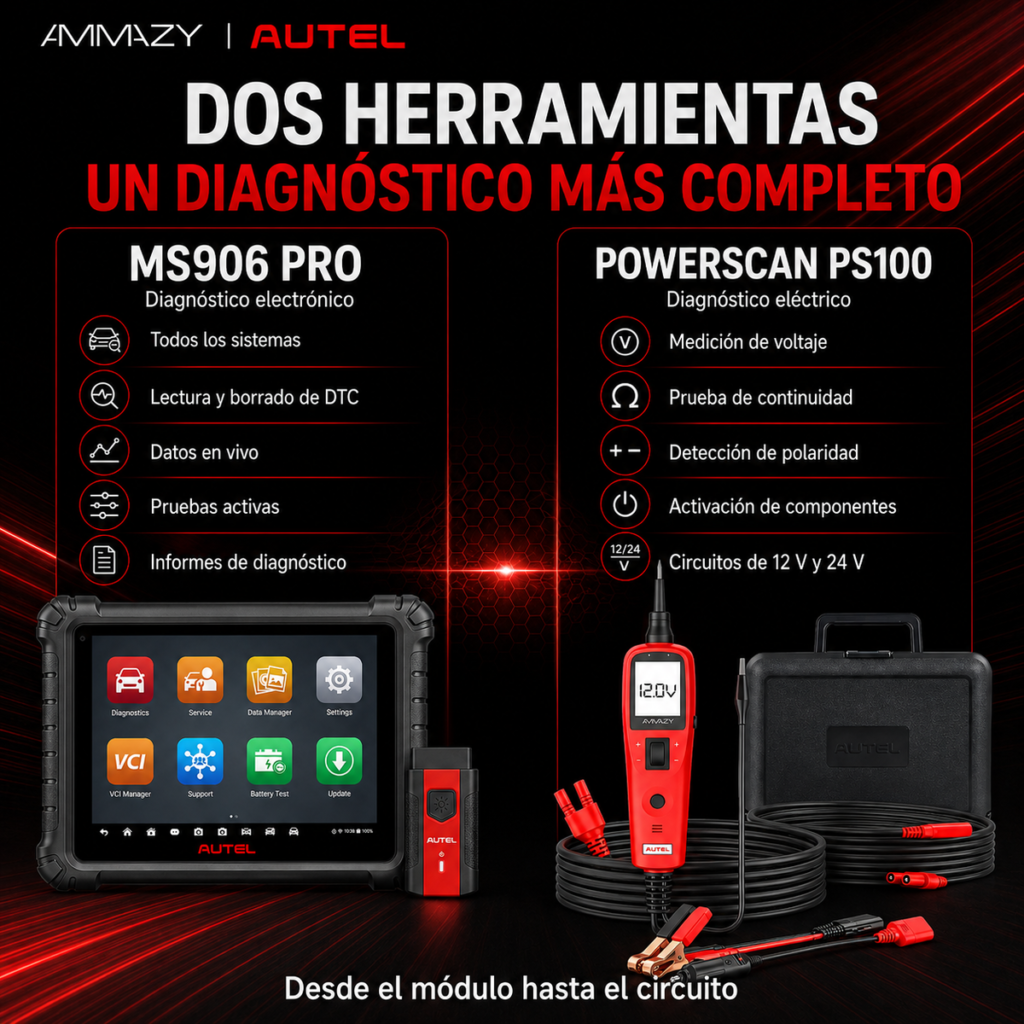 Scanner Automotriz Autel MaxiSys MS906 Pro + PS100