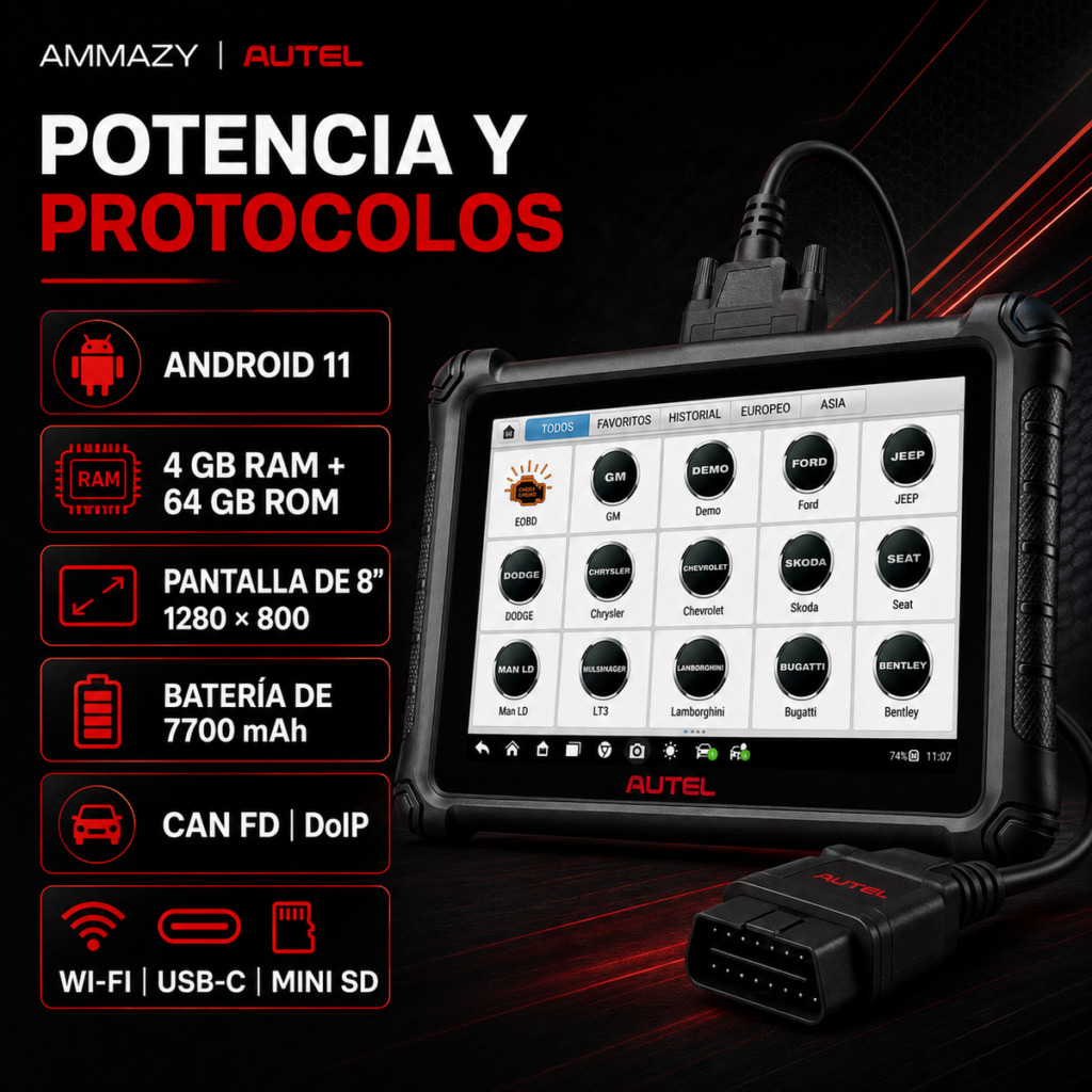 Scanner Automotriz Autel MaxiDAS DS900 + PS100