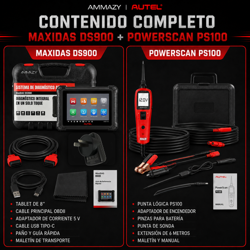 Scanner Automotriz Autel MaxiDAS DS900 + PS100