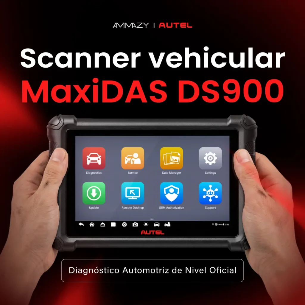 Scanner Automotriz Autel MaxiDAS DS900 CAN FD y DoIP