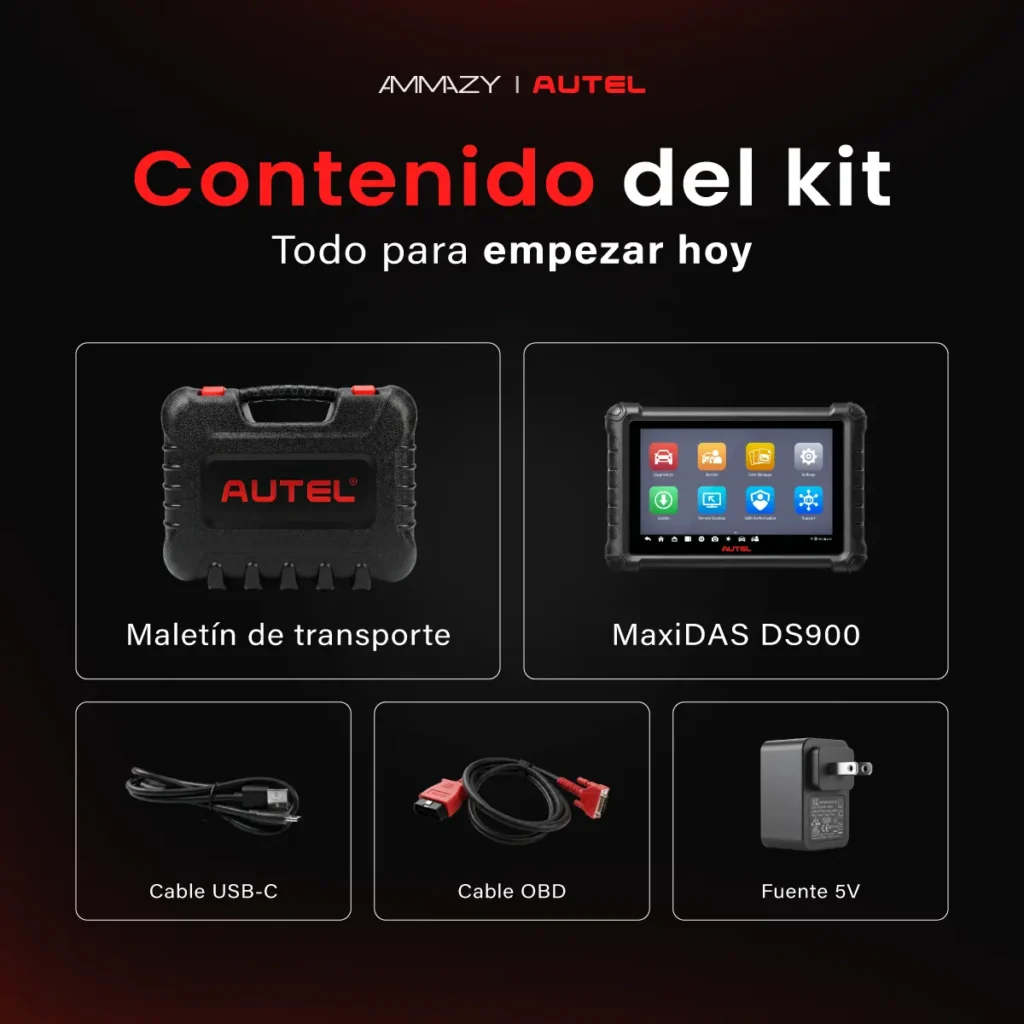 Scanner Automotriz Autel MaxiDAS DS900 CAN FD y DoIP