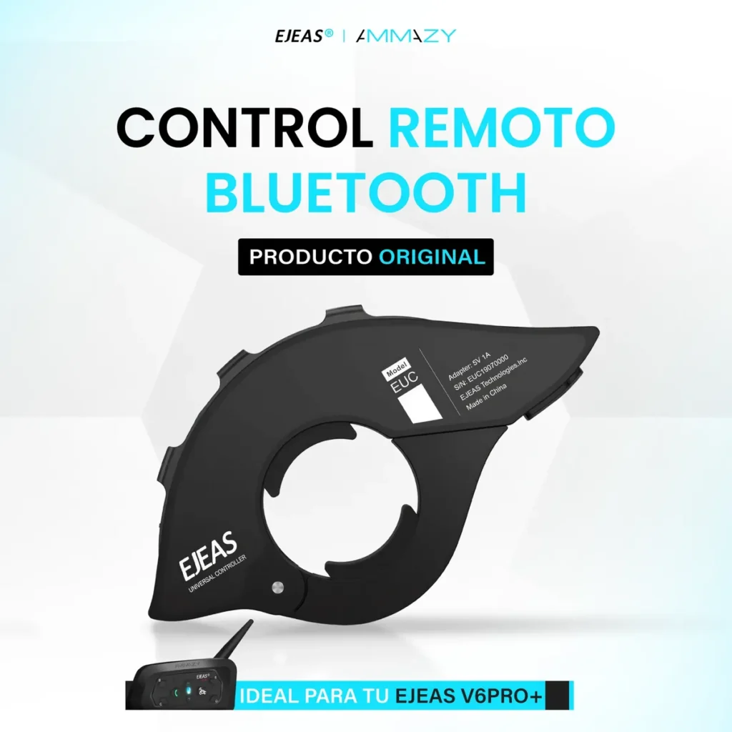 Combo EJEAS V4 Plus Intercomunicador Moto Control + Remoto EUC