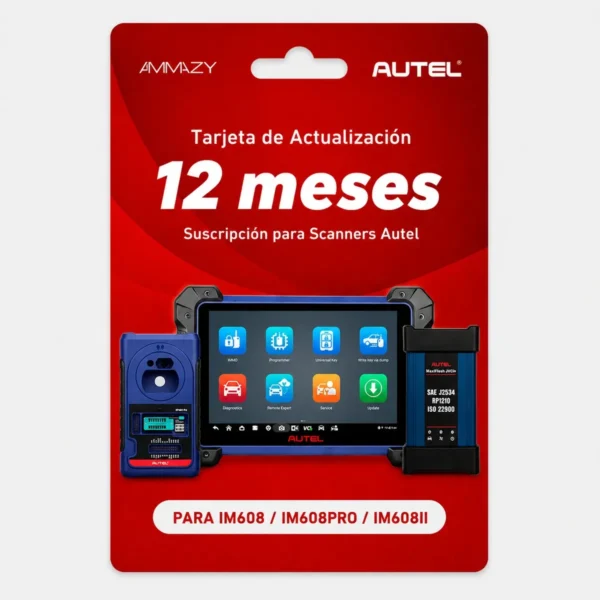 Actualización de Software Autel IM608, Pro e II por 12 Meses