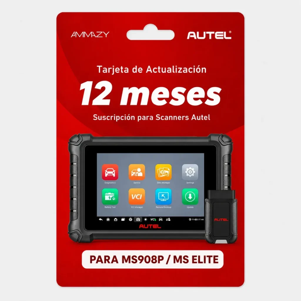 Actualización de Software Autel MS908P y MaxiSys Elite por 12 Meses