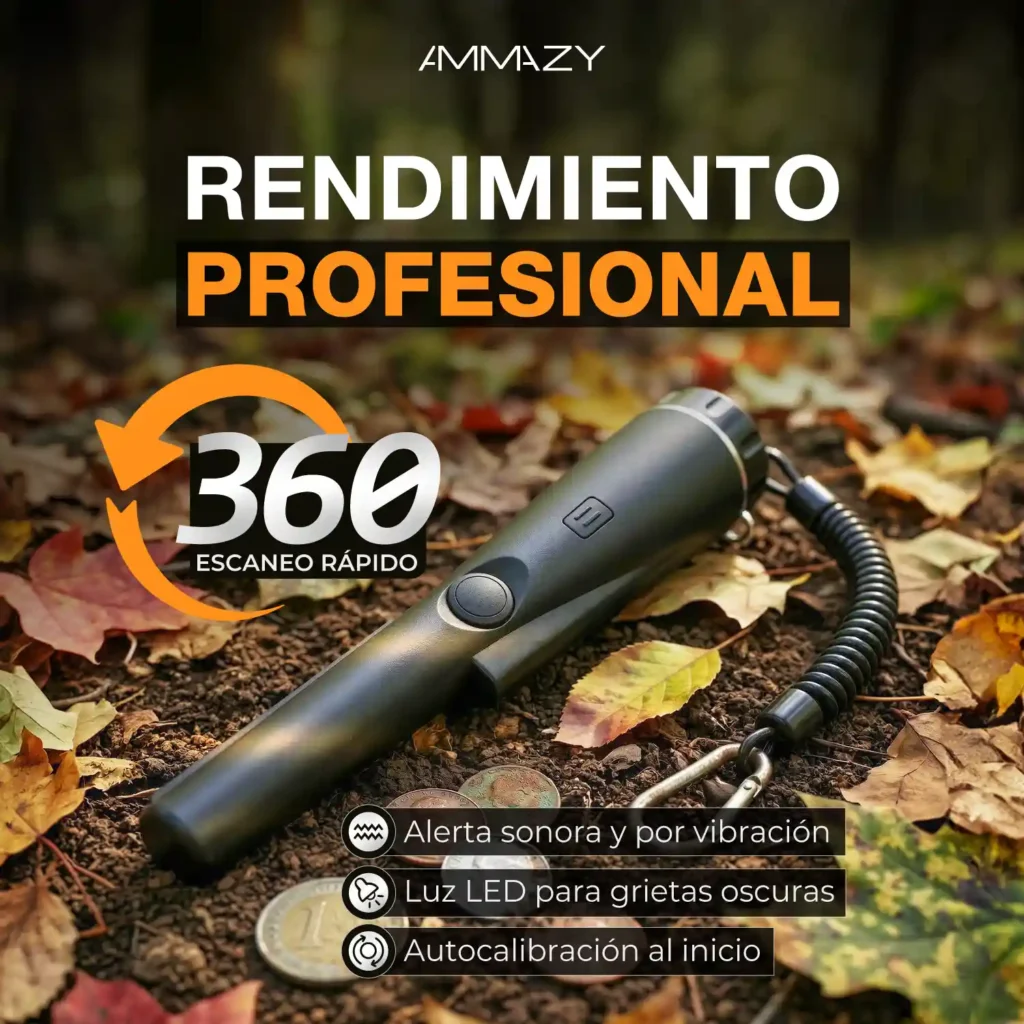 Pinpointer Detector de Metales Hardkraft GP Pointer Negro