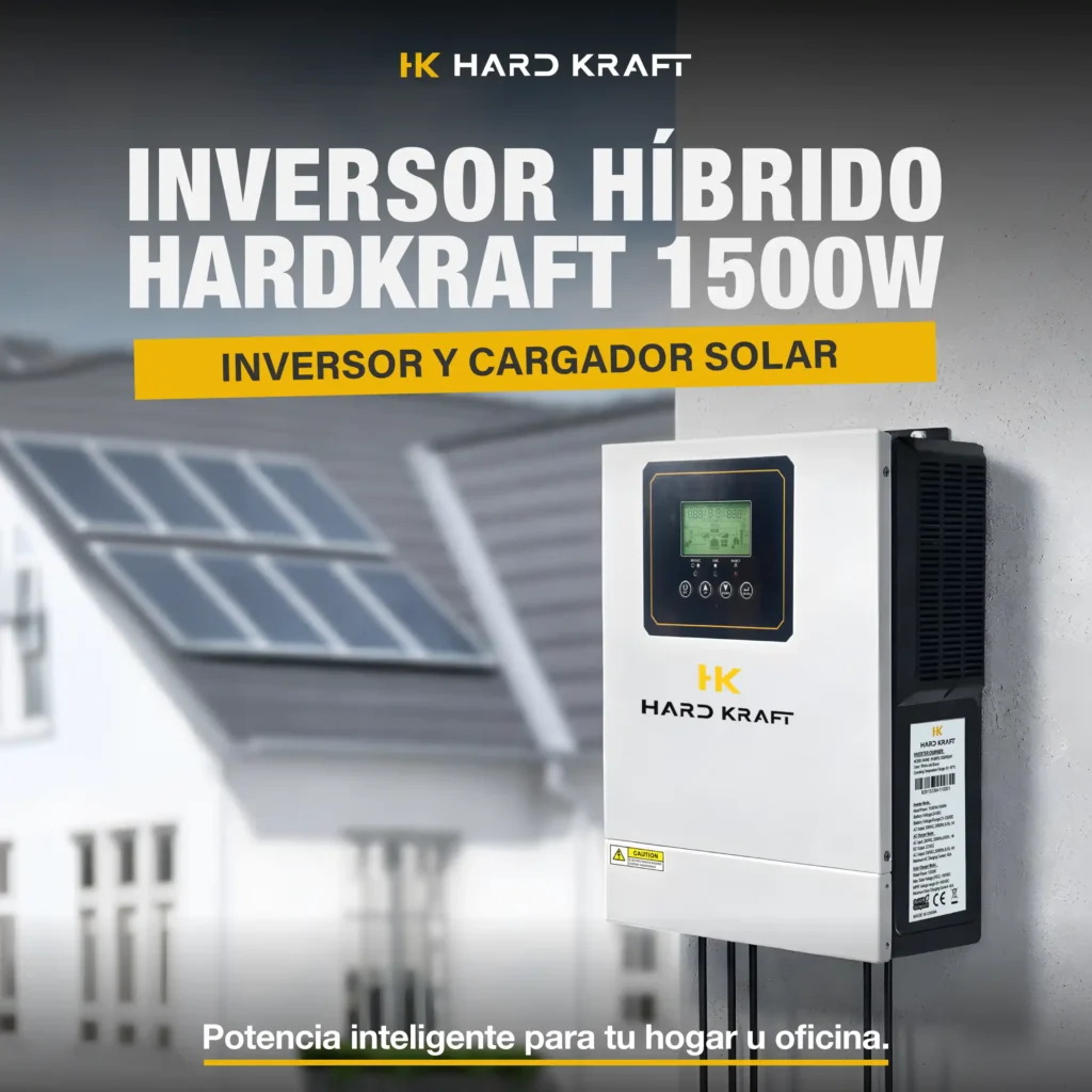 Inversor Híbrido Hardkraft 1500W 24V MPPT