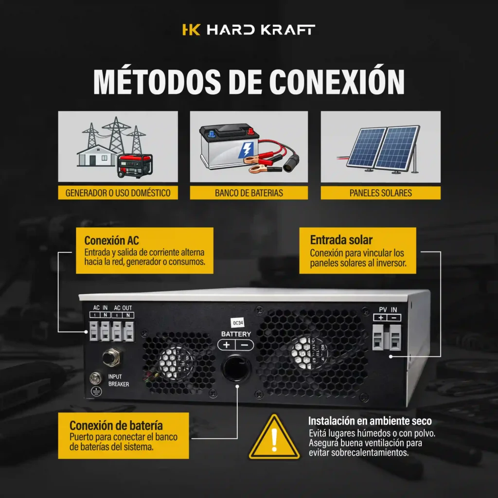 Inversor Híbrido Hardkraft 1500W 24V MPPT