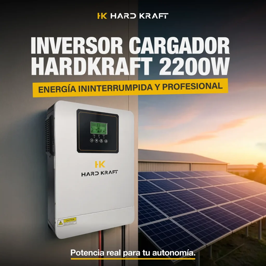 Inversor Híbrido Hardkraft 2200W 12V MPPT