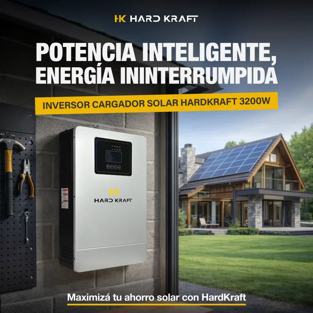 Inversor Híbrido Hardkraft 3200W 24V MPPT